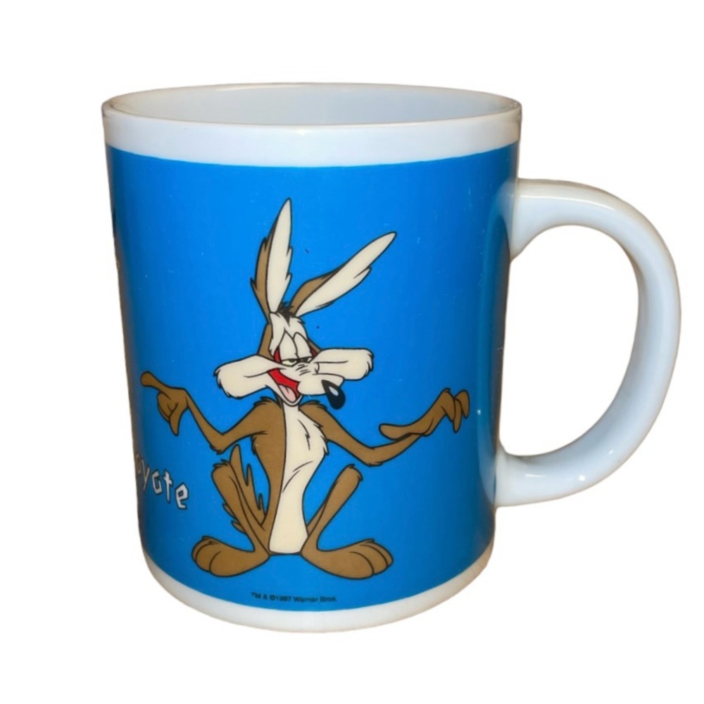 Vintage Road Runner Wile E Coyote Mug Looney Tunes 1997 Salton Beep Beep Vroom